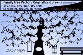 Download 56 Names Family Tree Svg Template Graphic By Arcs Multidesigns Creative Fabrica