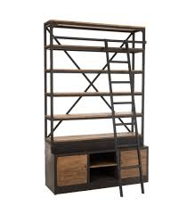 Meuble de style industriel étagère avec 3 tablettes et 4 tiroirs inspiration conteneur tout en métal 32x19x75h régulier $995 liquidation $495 tout. Etagere Style Industriel 5 Niveaux Et 2 Portes Noir Miza Maisons Du Monde