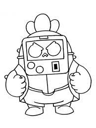 Robo spike brawl stars coloring pages. Mask Spike 8 Bit Brawl Stars Coloring Page 1001coloring Com
