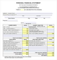 Financial Statement Template 8 Sample Of Income Statemen - tripevent.co