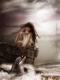 Fantasy Art Woman Dolphin Fantasy Image Mermaid Life