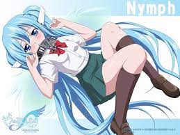 Image D Anime 1920x1440 Avec Sora No Otoshimono Nymph Single Blush Looking At Viewer Highres Blue Eyes Fringe Anime Nymph Very Long Hair