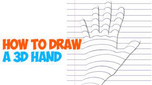 Center points of circles created at steps 4 and 6 with a radius of 437. How To Draw A 3d Hand On Notebook Paper Drawing Trick For Kids How To Draw Step By Step Drawing Tutorials