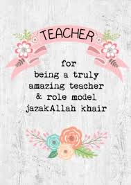 Jazakallah Khair Amazing Teacher Card Birthday Wishes For Teacher Happy Birthday Teacher Wishes Wishes For Teacher