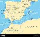Strait of gibraltar map hi-res stock photography and images - Alamy
