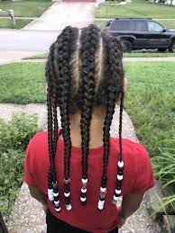 Simple Braids Long Hair Boy Braids Beads Bi Racial Boy Hair Styles Boys Long Hairstyles Little Boy Hairstyles Boy Hairstyles