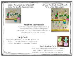 A sharp bunch window clings. Sharp Bunch Cactus Themed Bulletin Board By Just Teachy Megan Conway