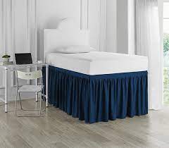 Browse classic home collections inspired by the sea. Navy Dorm Room Bedding Decor One Of A Kind College Sized Bed Skirt Panel With Ties Nightfall Navy Must Have Extra Long Twin Bedding
