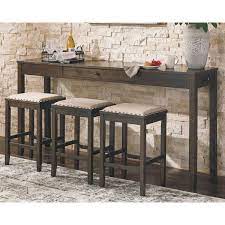 Living room, bedroom, dining room, patio Counter Height Bar Table With Stools Off 52