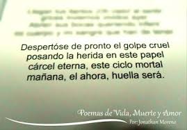 Despertar En La Oscura Via Que Delata Lo Efimero Del Ser Dar Cuenta Que Este Tiempo Es Prestado Y Fugaz Como La Corona De Un Poemas Amor Y Muerte Hasta Manana