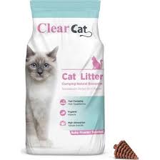 Clear Cat Bebek Pudrasi Kokulu 10 Kg Ince Taneli Bentonit Kedi Kumu Marketpaketi
