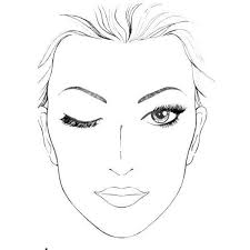 pin blank face diagram and botox on pinterest found on