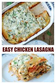 Chicken Lasagna Has Amazing Home Style Flavor And Can Be Assembled Quickly By Using A Few Short Chicken Lasagna Easy Chicken Lasagna Recipe Easy Lasagna Recipe