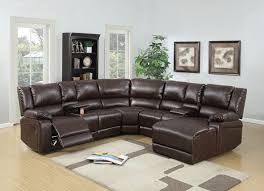Sectionals open up the room and invite people to connect on a deeper level. Poundex F6746 5 Pc Red Barrel Studio Lagarde Brown Bonded Leather Sectional Sofa With Chaise And Recliners