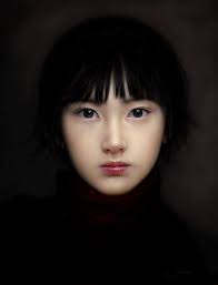 Is This The Ideal Asian Look Heart Shaped Face Small Pointed Nose Has Double Eye Lids Small Red Lips White Rosy Cheeks Wh Heart Face Shape Face Portrait