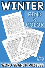 You can customize their difficulty based on your child's ability and age level. Winter Find And Color Word Search Puzzles Itsybitsyfun Com