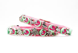 Bird Safe Cat Collar Pattern Flamingo Cat Collar Pink Bird Cat Collar Kitten Collar With Flamingos Cat Collars Whimsical Cats Pink Bird