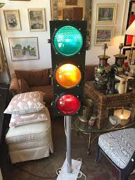Red Means Stop Traffic Signal Floor Lamp By Econolite Casa Victoria Vintage Furniture On Los Angeles Sunset Boulevard