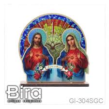 Quadro De Mesa Em Madeira Sagrado Coracao De Jesus E Maria 15x16cm Cod Gi 304sgc Bira Artigos Religiosos Atacado Ascended master jesus, spiritual leader of the piscean age. quadro madeira sagrado coracao jesus maria