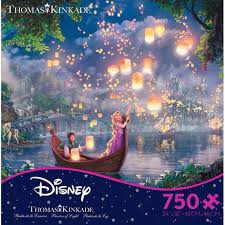 This masterpieces 18 x 24 750pc wheels puzzle was created from a photograph taken by the very talented linda berman. Ceaco Thomas Kinkade Disney Tangled 750 Piece Jigsaw Puzzle Walmart Com Walmart Com