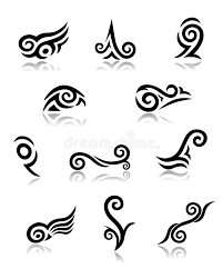 Small ankle koru tattoo | koru tattoo, tattoo designs, tattoos. Abstract Maori Koru Tattoo Elements With Reflectio Stock Vector Illustration Of Logo Website 35529834