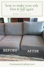 saggy couch! cushions on sofa