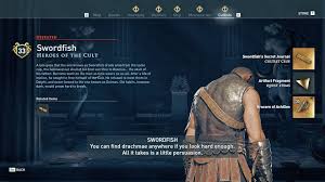 Ac Odyssey Swordfish Location: Learn How To Find This Mercenary In The Game  | Republic World