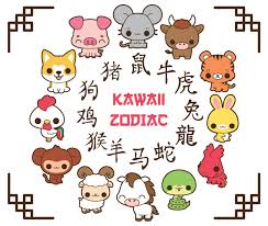 Chinese New Year Clipart Kawaii Clipart Zodiac Clipart Etsy In 2020 Kawaii Clipart Kawaii Pig Kawaii