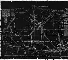 San Fernando Homestead Association Map Of San Fernando Valley This Map Was Reproduced From Several Original Maps Which Are Filed In The Los Angeles County Cler
