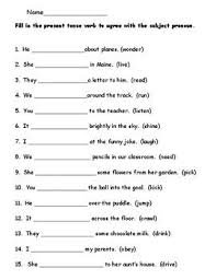 Pronoun Verb Agreement Worksheet Quiz English Grammar For Kids English Grammar Worksheets Teaching English Grammar