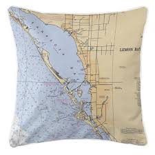 Island Girl Fl Sarasota Fl Nautical Chart Pillow