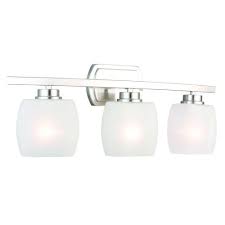 Check spelling or type a new query. Hampton Bay Tamworth 3 Light Brushed Nickel Vanity Light Iex1393a 2 The Home Depot Vanity Lighting Glass Shades Brass Vanity Light