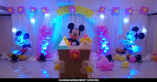 Makes for a great gift! Mickey Mouse Themed Birthday Decoration Le Royal Park Hotel Pondicherry