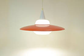 1960s Vintage Danish Design Red Pendant Light Opalglass And Metall Red Pendant Light Pendant Light Design Pendant Light