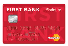 In some situations the card number is referred to as a bank card number. First Bank Credit Card First Bank