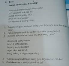 Latihan soal dan jawaban us bahasa sunda sd 2020 pendidikan. Kunci Jawaban Warangka Basa Sunda Kelas 3 Jawaban Pancen Kunci Jawaban Warangka Basa Sunda Kelas 4 Halaman 8 Pangrumat Basa Sunda Kelas 3 Sd Kurikulum 2013 S Warangka Basa Sunda
