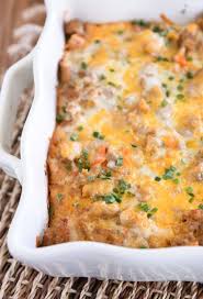 This hearty casserole has bacon, eggs, hash browns, and three different cheeses all baked into a comforting breakfast dish, perfect for feeding a can also be made with leftover cooked chicken. Make Ahead Overnight Tater Tot Breakfast Casserole Mel S Kitchen Cafe