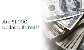 Dollar was worth in the past and today. U S 1000 Dollar Bills Do Exist 1000 Bill Value And History