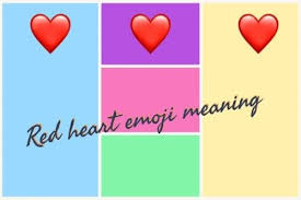 Red Heart Emoji Red Heart Emoji Meaning Heart Emoji Red Heart