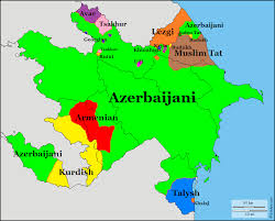 Languages Of Azerbaijan Language Map Cartography Map Historical Maps