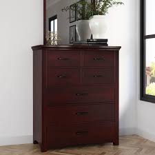 With a variety of features to choose from, including cabinets, drawers and large top surfaces, dressers can hold countless essentials in a variety of ways. Vindemia Solid Mahogany Wood Tall Bedroom Dresser Chest With 7 Drawers