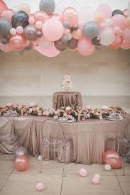 luxe blush madison wedding inspiration with a flawless balloon installation at overture center for t madison wedding wedding planner guide balloon installation pinterest