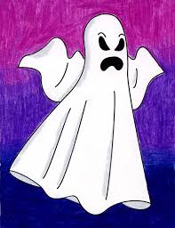 Show your kids a fun way to learn the abcs with alphabet printables they can color. Easy How To Draw A Ghost Tutorial And Ghost Coloring Page