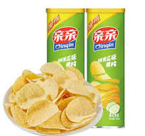 QINQIN OEM Canned Food Potato Chips Oem Wholesale 80g Chinese Fruit &  Vegetable Snacks Sweet Potato