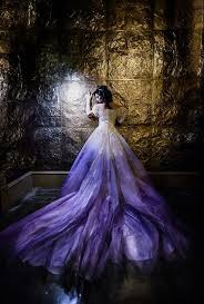 Black And Purple Ombre Wedding Dress Ombre Purple Wedding Dress Ombre Wedding Dress Purple Wedding Dress Dip Dye Wedding Dress