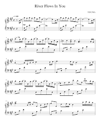 The song was made as an ost from the twillight film. Yiruma River Flows In You Arranged By Rousseau Sheet Music For Piano Solo Musescore Com