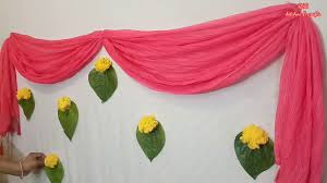 Try a collection of small, elegant evening bags, cowboy hats or decorative baskets in different sizes, colors and shapes. Diy Decorations Simple Background Decoration Idea With Normal Chunni For Festival Youtube