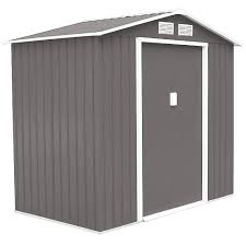 So haben sie die wahl zwischen verschiedenen farben und formen. Svita S100 Xl Metall Geratehaus Gerateschuppen Garten Schuppen Gartenhaus Grau Ebay