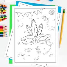 Free mardi gras coloring pages to print and share. Festive Mardi Gras Coloring Pages