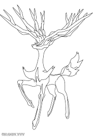 Coloriage Xerneas Pokemon Legendaire X Et Y A Imprimer En 2020 Coloriage Pokemon Coloriage Pokemon Legendaire Coloriage